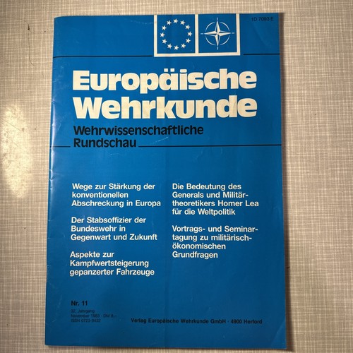 Europäische wehrkunde 1983 - europäische,