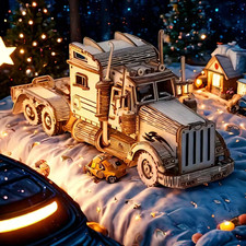 Holz lkw puzzle diy - holz,