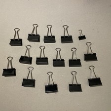 15 Foldbackklammern Foldback Klammer 14x 32mm, 1x ganz klein