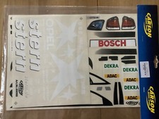Carson 1:10 Dekorbogen 69088 DTM Opel Vectra GTS,  H.H.Frentzen, Stern, Neu OVP