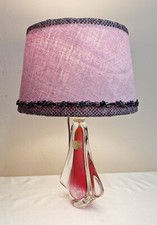 Tischlampe Blockglasfuß