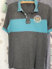 Watsons- Herren Polo Shirt M- L, Cotton Grau/ Grün Gut Erhalten 