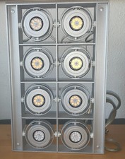 iguzzini Cestello mit 8 Leuchtelementen, Seilabhängung Decke, Trafo innenliegend