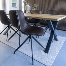 2er Set Retro-Drehstuhl CANNES