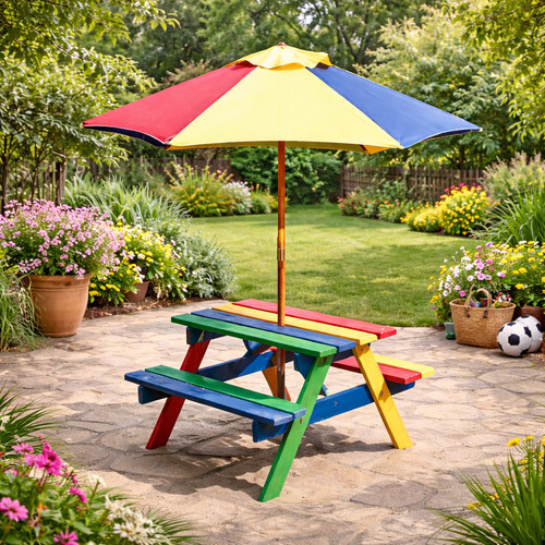 Kinder picknick tisch holz - kinder,