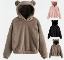 Damen Sweatshirt Teddyfell