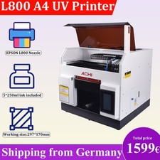 A4 UV Printer Flachbettdrucker Epson L800 Düse für Wood Phonecase EU Stock