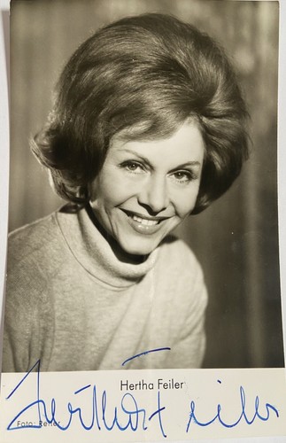 Hertha feiler signiert film - signiert,