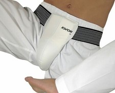 KWON ® Herrentiefschutz Unterleibschutz Genitalschutz Anatomic weiß Karate TKD