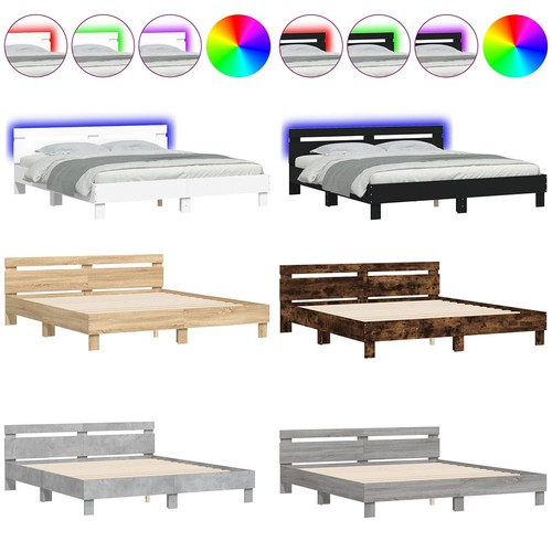Led bettgestell mit kopfteil - bettgestell,