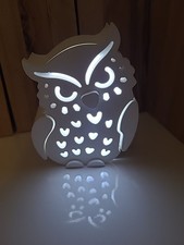    Eule mit Licht Deko