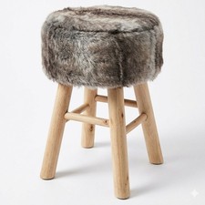 Hocker Sitzhocker Kunst Fell
