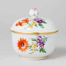 CNC: Meissen Zuckerdose Bunte