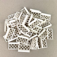 LEGO 30x Zäune Zaun Gartenzaun Gitter Weiß Alt - Haus Garten City - 3185