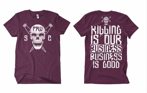 Murder inc shirt burgund - t-shirt,