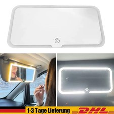 Auto Sonnenblende Schminktisch LED Licht Spiegel Sonnenschutz Touch Kosmeti