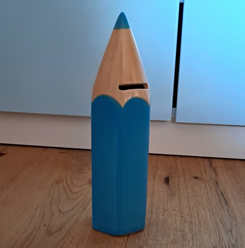 Spardose buntstift form - in, buntstift-form