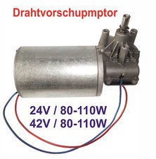 Getriebemotor Drahtvorschubmotor 24V und 42V je 80-110W   MIG MAG Schweißgerät