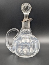 Kristallglas Karaffe mit 925er