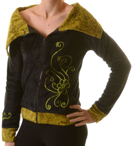 Boho ethno jacke rollkragen - boho,