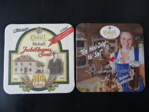 Bierdeckel brauerei hösl - 2, bierdeckel:
