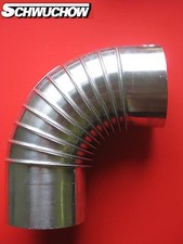 Abgas 1 Bogen Aluminium 110mm 90° Abgasrohr Abgas Abgasbogen Rauchrohrbogen ALU
