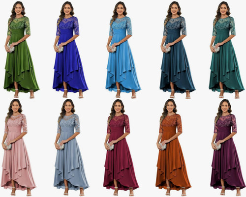 Brautmutter kleid mit ärmel - kleid,