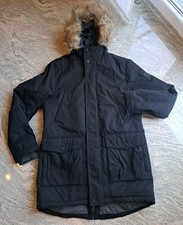 Herren Tom Tailor Winter Jacke Parka Anorak Gr. M Schwarz