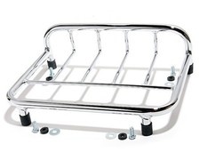 Chrom Gepäckträger TOPCASE Harley FLT, Sidecar, Trike, Koffer, Luggage rack