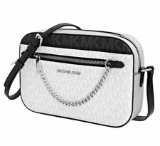 Michael Kors Tasche Umhängetasche Jet Set Item LG EW Chain Xbody O.White Mul Neu