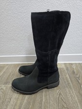 Timberland Damen Stiefel, Winter, Schwarz,Grau Gr.9,5 /41 Leder Topzustand