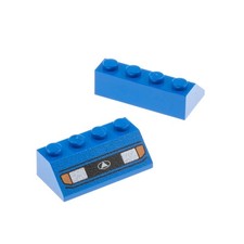 2x LEGO Roof Brick 45° 2x4