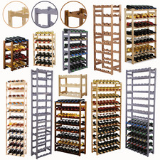 Weinregal Regal für 12 bis 91 Flaschen Flaschenregal Weinschrank Holz Kiefer RW1