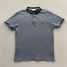 Original Penguin Poloshirt Herren Shirt S/M Blau Slim Fit kurzarm