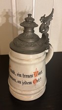 Alter Porzellan Bierkrug König Ludwig v Bayern i Boden Deutsches Reich 20cm Deko