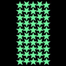 50 Leuchtsterne nachleuchtend