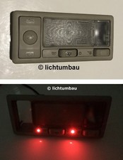 VW Golf 3 Passat B4 Innenleuchte BEIGE +SD Ambiente W8 Style Blau Rot Weiss US