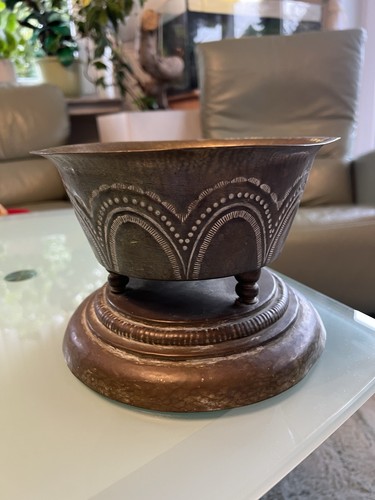 Antike art deco messingschale - antike, art-deco