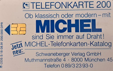 Telefonkarte S 18/08.91 200.000 Michel-Telefonkarten-Katalog