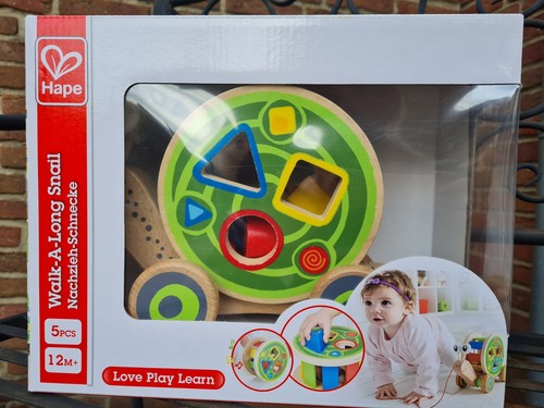Hape holz nachzieh schnecke - holz, nachzieh-schnecke