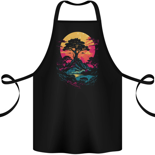 Ein retrowave landschaft - ein,
