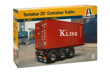 Italeri 3887 LKW Anhänger 20' Container Trailer 1:24 Model Kit Bausatz