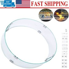 Fire Pit Wind Guard Glass