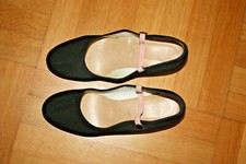 Schuh Flamenco Schuhe - schwarz - Katz - Gr. 38 - Ledersohle