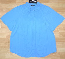 ZERO Bluse Gr.44 blau Plissee