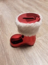 Spardose Keramikstiefel, Rot