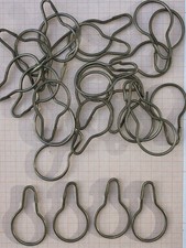 alte Haken Ösen Gardinenringe Splint Karabiner aus Metall