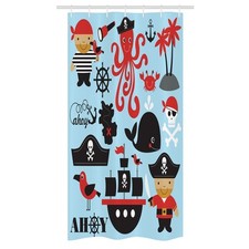 Pirat Schmaler Duschvorhang