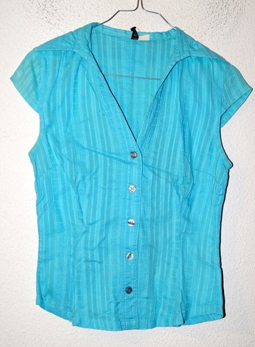 Hellblaue bluse h m - gr.34, h&m