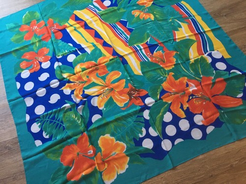 Tuch schal blumenmuster bunt - schal,